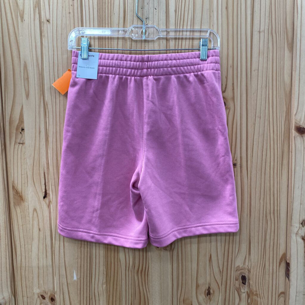 GIRLS NIKE SHORTS PINK WHITE L 12 NWT YOUTH LARGE