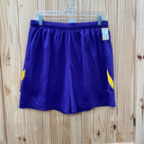 BOYS NIKE BASKETBALL SHORTS PURPLE/GOLDEN YELLOW XL 14 NWT