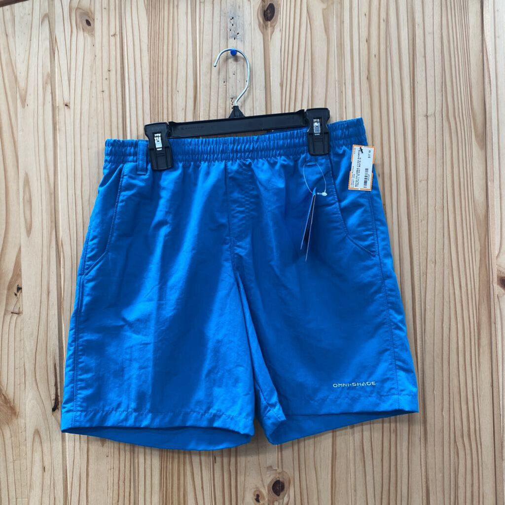BOYS COLUMBIA CYAN SHORTS YOUTH L 12 NWT