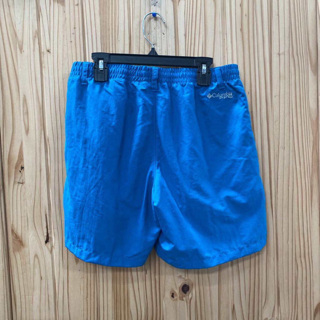 BOYS COLUMBIA CYAN SHORTS YOUTH L 12 NWT