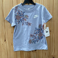 GIRLS NIKE SHIRT LT PURPLE W/FLOWERS L 6X NWT