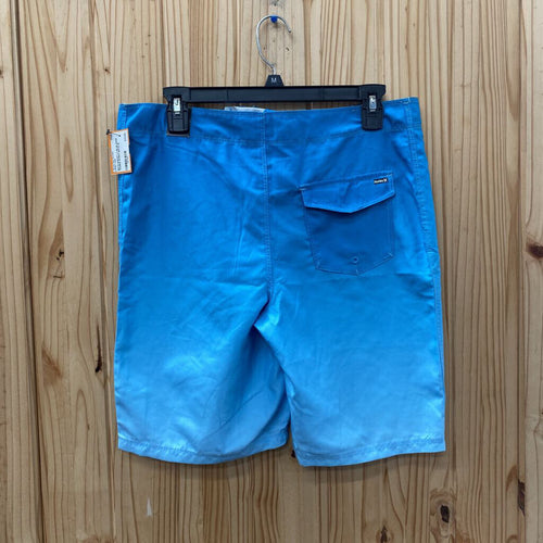 BOYS HURLEY LT BLUE SWIM TRUNKS 18 NWT