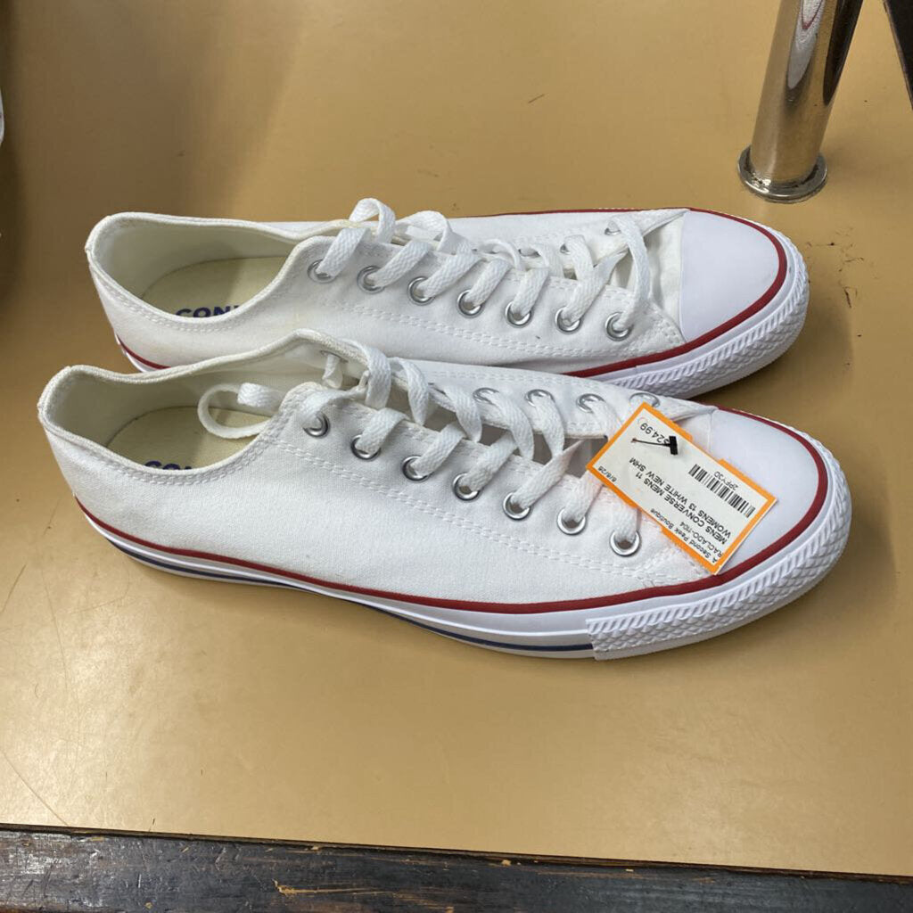 MENS CONVERSE MENS 11 WOMENS 13 WHITE NEW