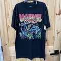 MARVEL COMICS L TALL SHIRT BLK