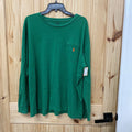 MENS XL LS POLO GREEN SHIRT