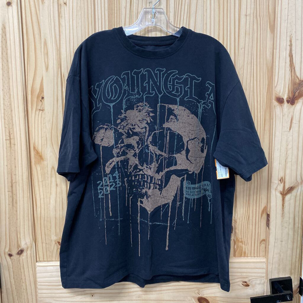 YOUNG LA L BLK SHIRT MENS
