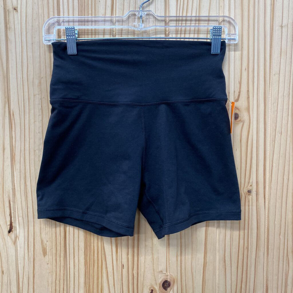 AERIE M BLK BIKER SHORTS