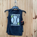 BOYS UNDER ARMOUR 2PX SET CHARCOAL/NEON GREEN 7 NWT