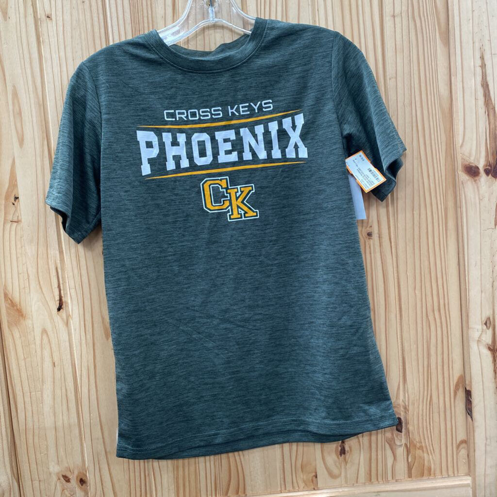 CROSS KEYS PHOENIX GREEN/WHITE/GOLDEN YELLOW SHIRT L NWT