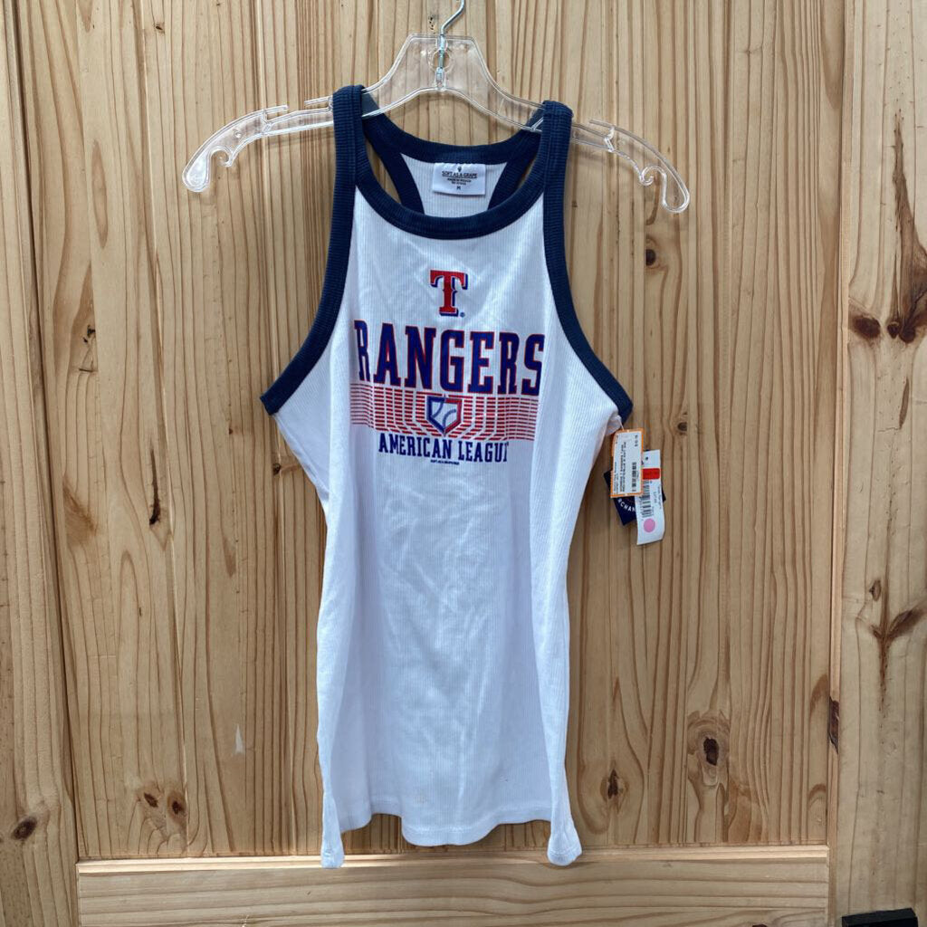WOMENS T RANGERS TANK RED/WHITE/BLUE M NWT