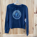 WOMENS NEW ERA NAVY BLUE MEMPHIS GRIZZLIES CROP TOP S NWT