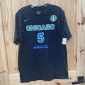 NIKE CHICAGO SHIRT BLK/SKY BLUE/YELLOW M NWT