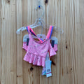 GIRLS PINK PLATINUM 2PC SWIM SET PINK W/UNICORNS 24M NWT