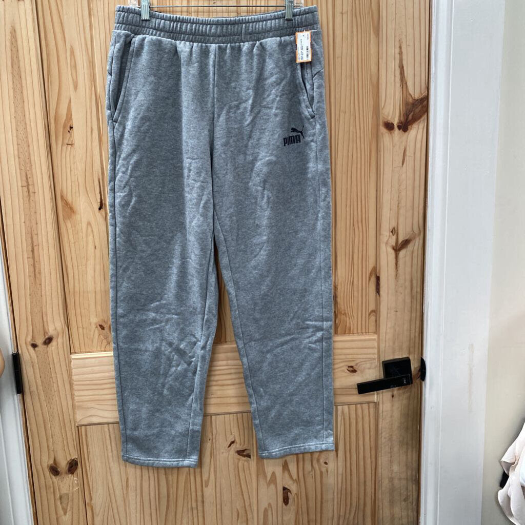 MENS PUMA SWEATPANTS GREY/BLK L