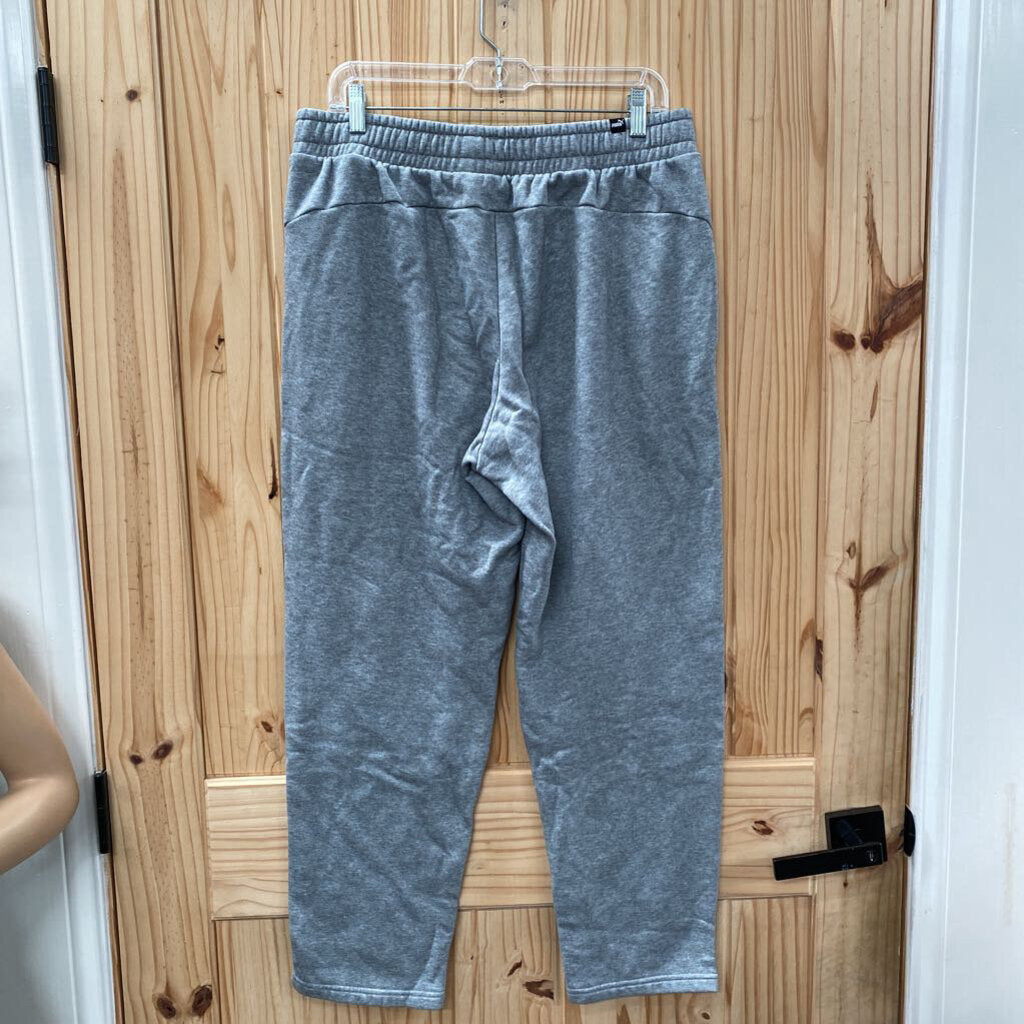 MENS PUMA SWEATPANTS GREY/BLK L