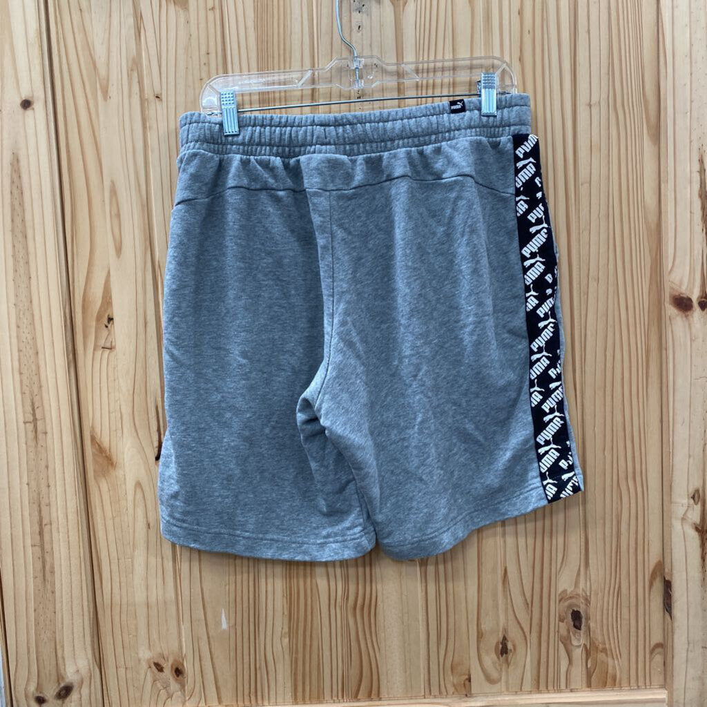 MENS PUMA SHORTS GREY/BLK/WHITE L