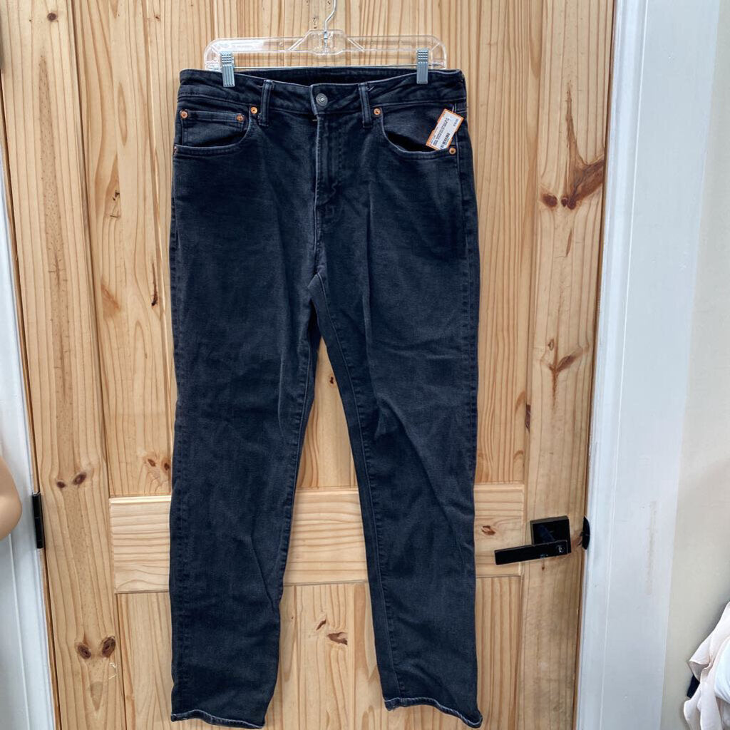 MENS AMERICAN EAGLE BLK DENIM JEANS 34X34