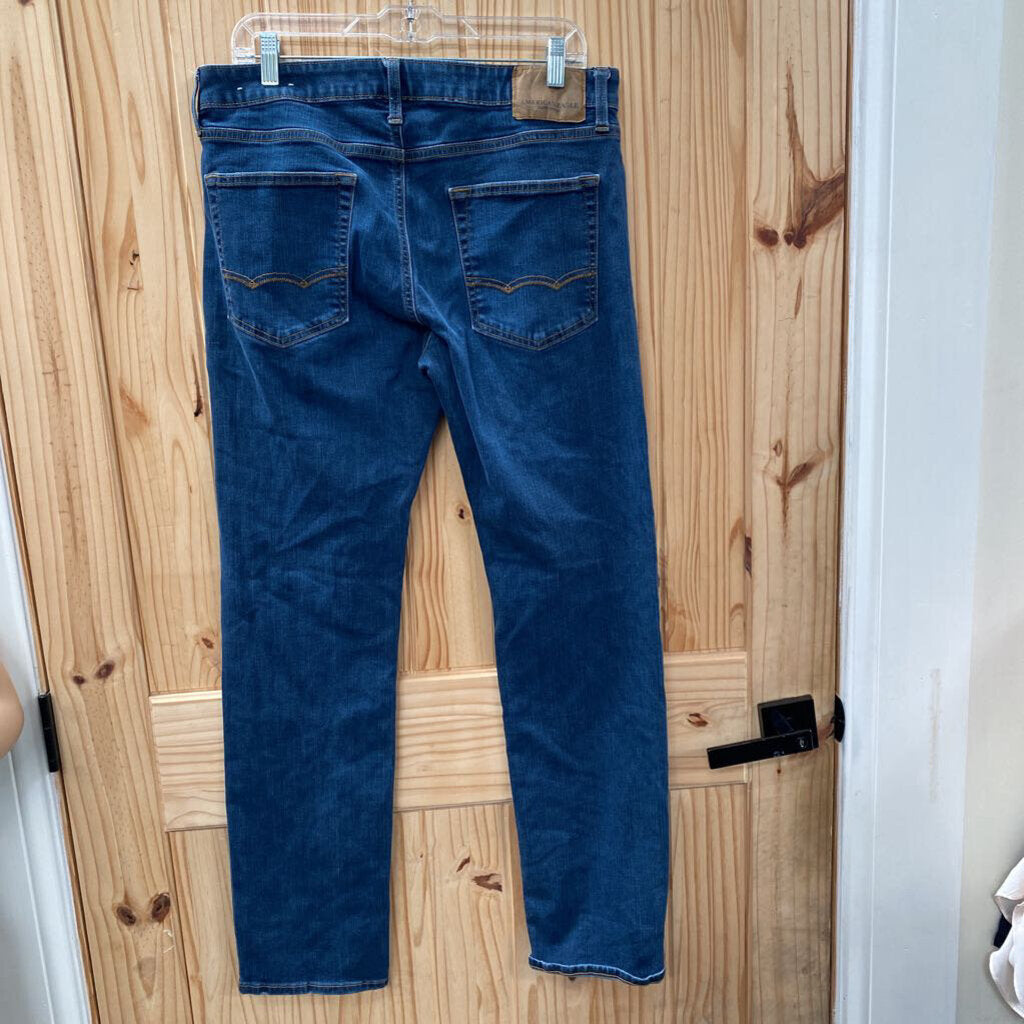 MENS AMERICAN EAGLE DK DENIM JEANS 34X34