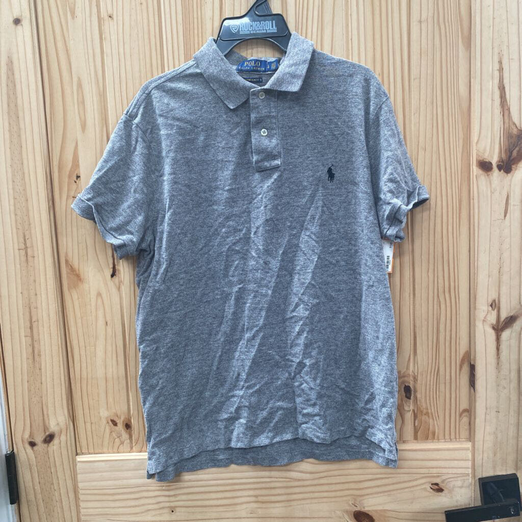 MENS POLO RALPH LAUREN POLO SHIRT GREY L