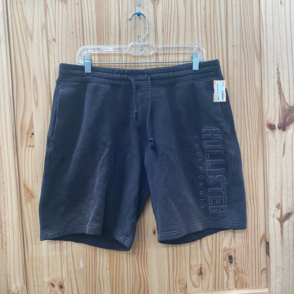 MENS HOLLISTER BLK SHORTS L