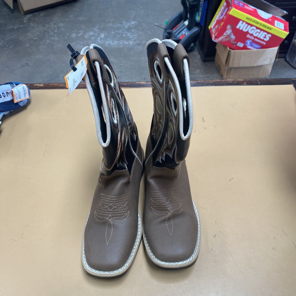 BOYS TWISTER BOOTS BLK/TAUPE 1