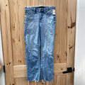 WOMENS BUCKLE BLK LT DENIM JEANS 25