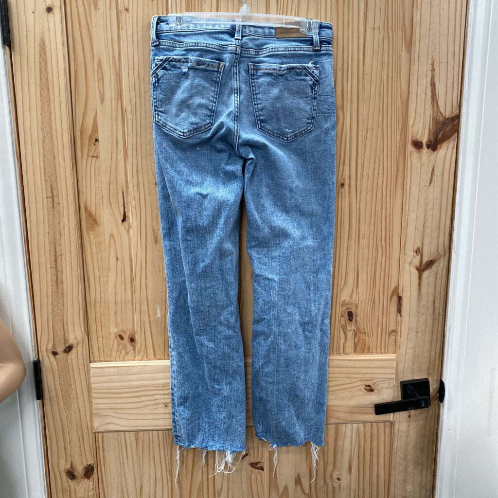 WOMENS BUCKLE BLK LT DENIM JEANS 25