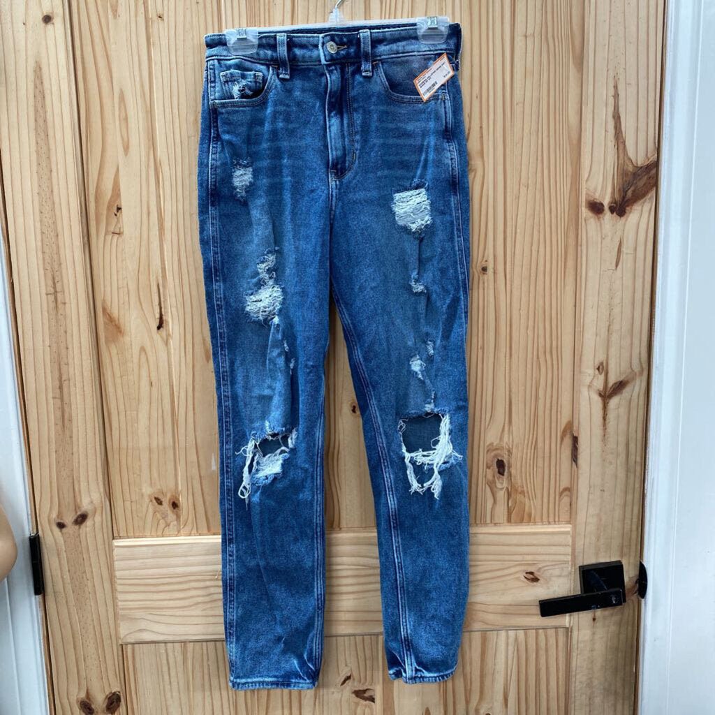 WOMENS HOLLISTER DENIM DIST. JEANS 0R