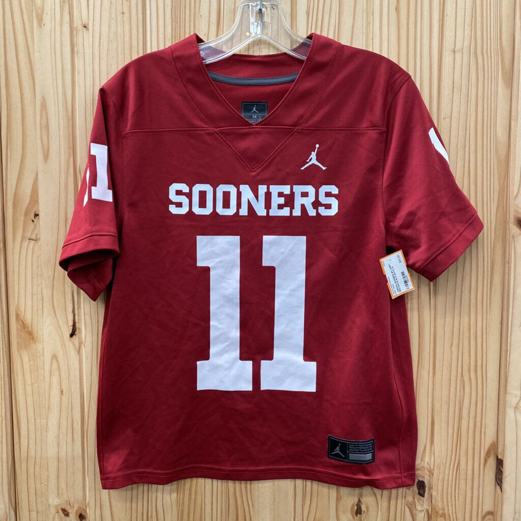 JORDAN SOONERS #11 SHIRT RED/WHITE M 10