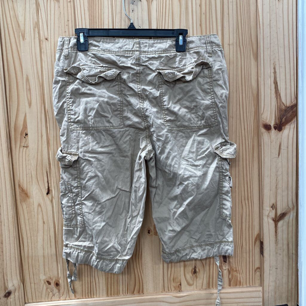 MENS IRON CO TAN CARGO SHORTS 33
