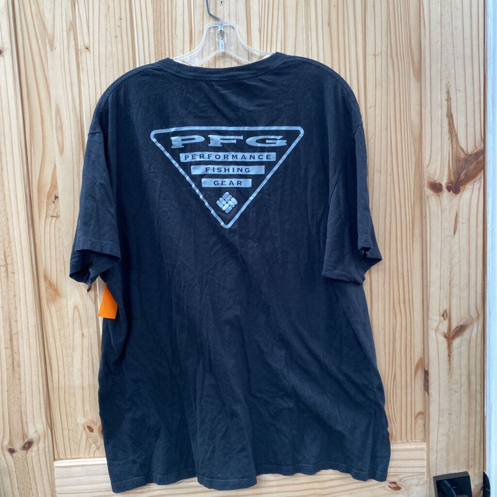 MENS COLUMBIA PFG SHIRT BLK XL