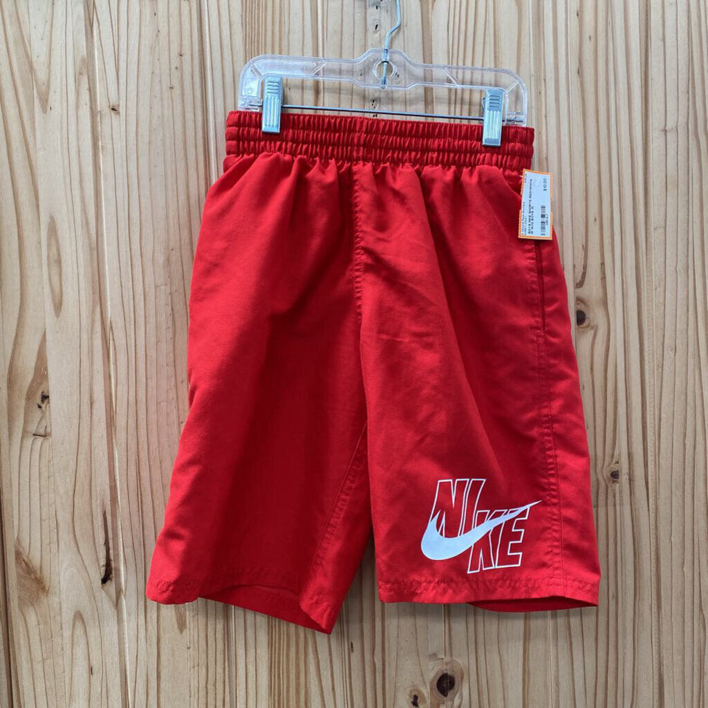 BOYS NIKE SHORTS RED/WHITE M 10/12