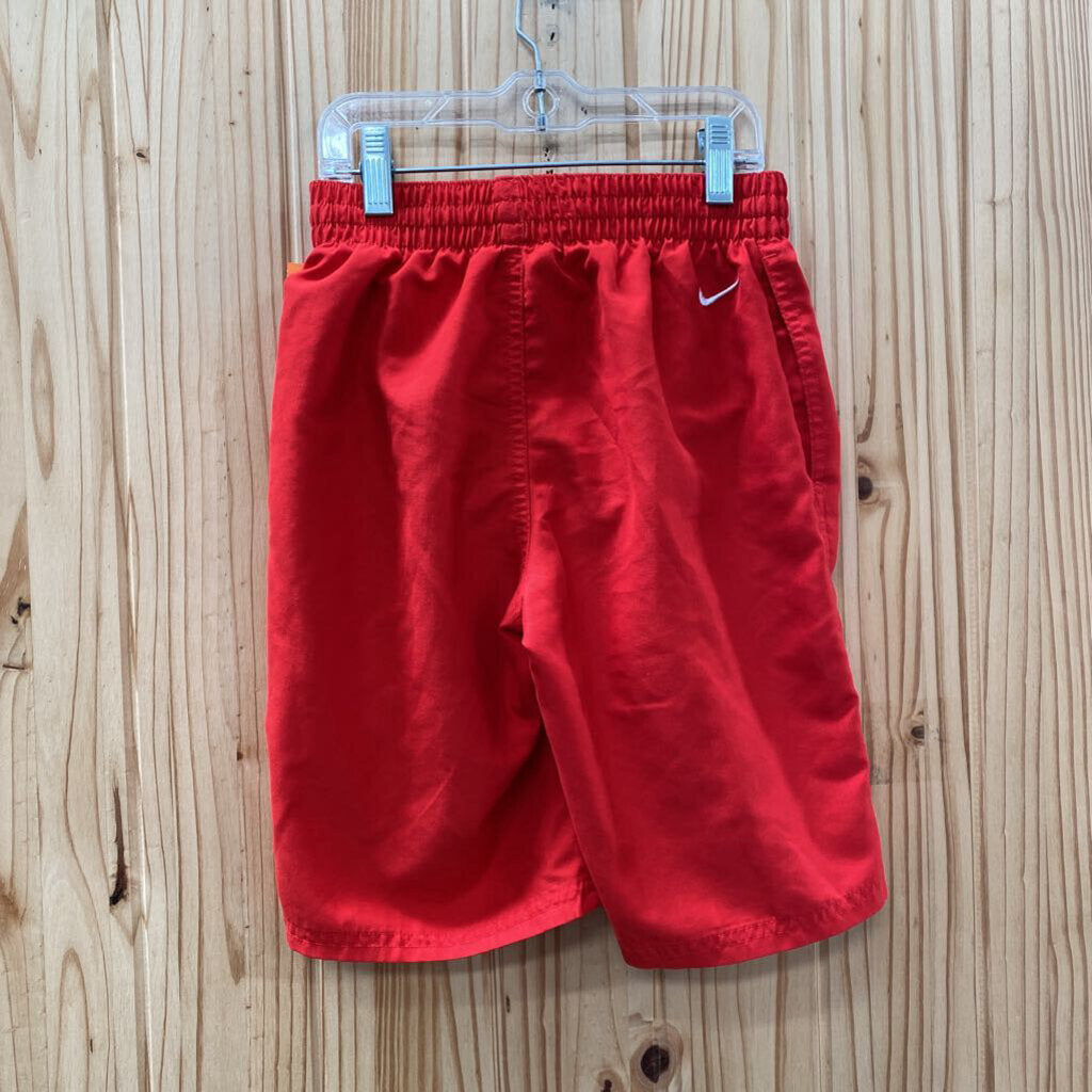 BOYS NIKE SHORTS RED/WHITE M 10/12