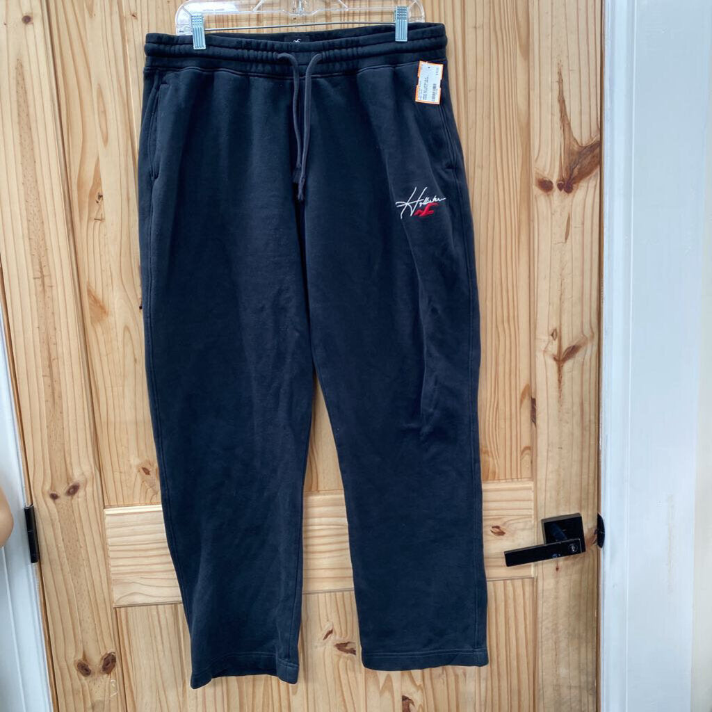 MENS HOLLISTER BLK SWEATPANTS L
