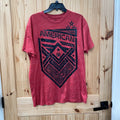 MENS AMERICAN FIGHTER RED/BLK SHIRT L