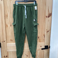 MENS AEROPOSTALE DK GREEN SLEEP PANTS L
