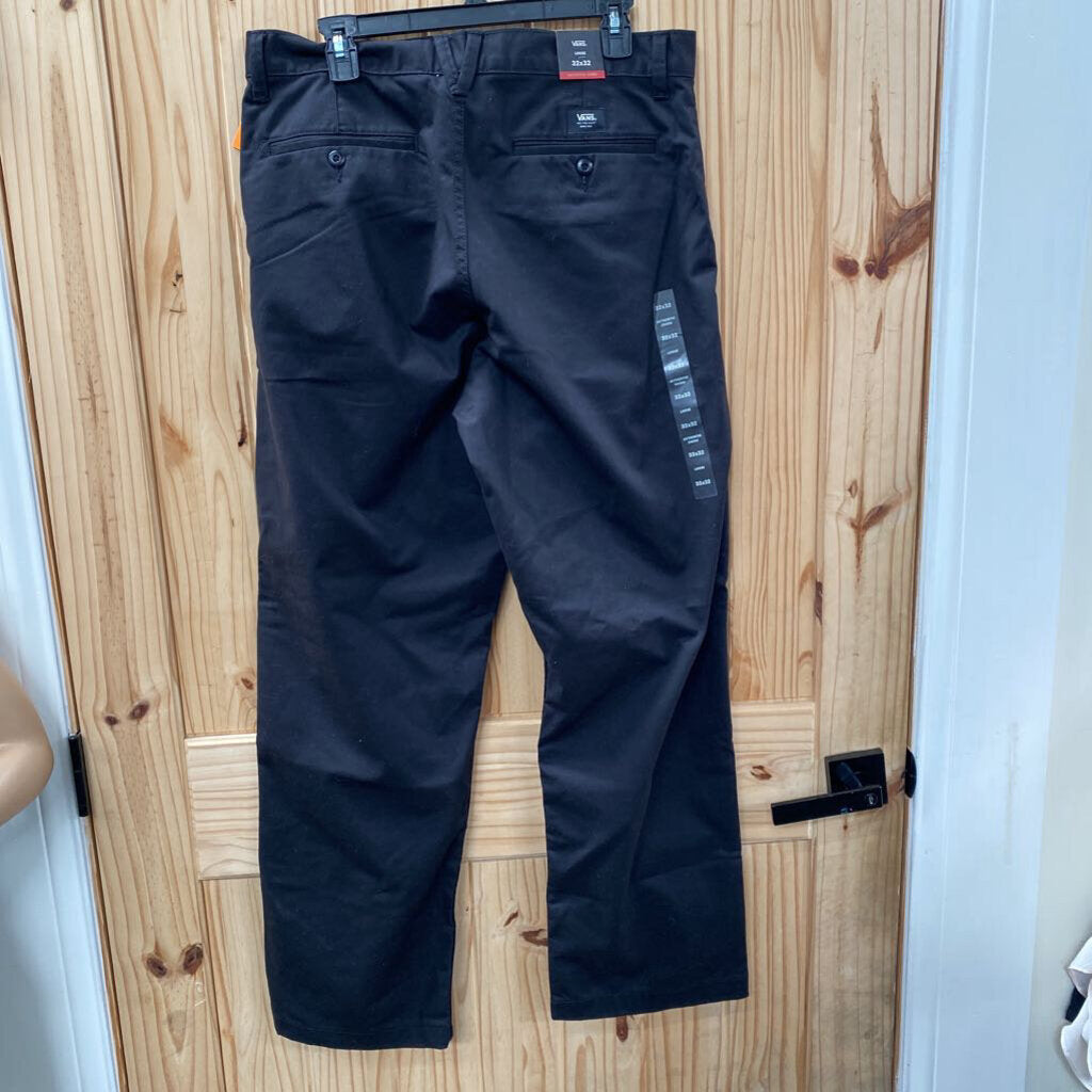 MENS VANS BLK PANTS 32X32 NWT