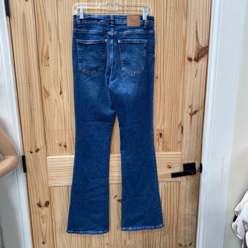 WOMENS ZARA DENIM FLARE JEANS 6