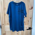 MENS UNDER ARMOUR DK TEAL/BLK SHIRT 3XL