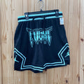 MENS JORDAN FLIGHT SHORTS BLK/AQUA L