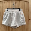 WOMENS UNDER ARMOUR BEIGE SHORTS L