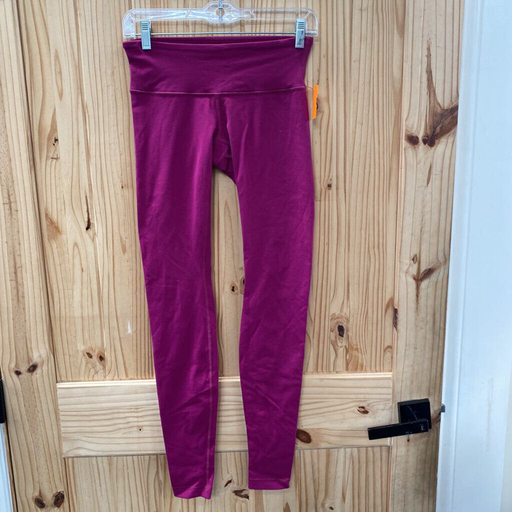 WOMENS LULULEMON LEGGINGS DK FUSHIA 4