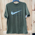 MENS NIKE SHIRT DK OLIVE GREEN/WHITE/BLK L