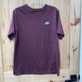 MENS NIKE SHRT DK MAROON/WHITE L