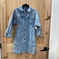WOMENS ROCK N ROLL DENIM DRESS M