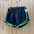WOMENS NIKE SHORTS BLK/NEON YELLOW S