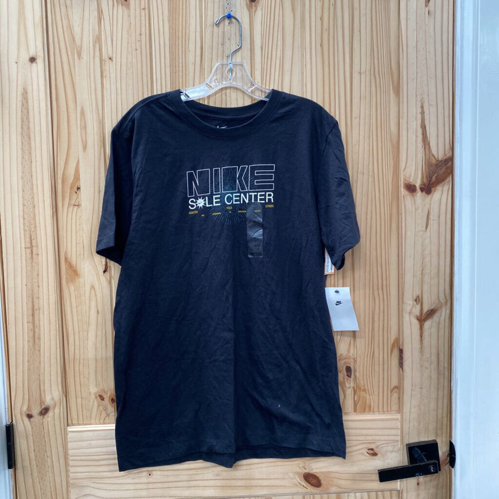 MENS NIKE SOLE CENTER SHIRT BLK M NWT