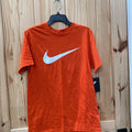 MENS NIKE SHIRT ORANGE/WHITE S NWT
