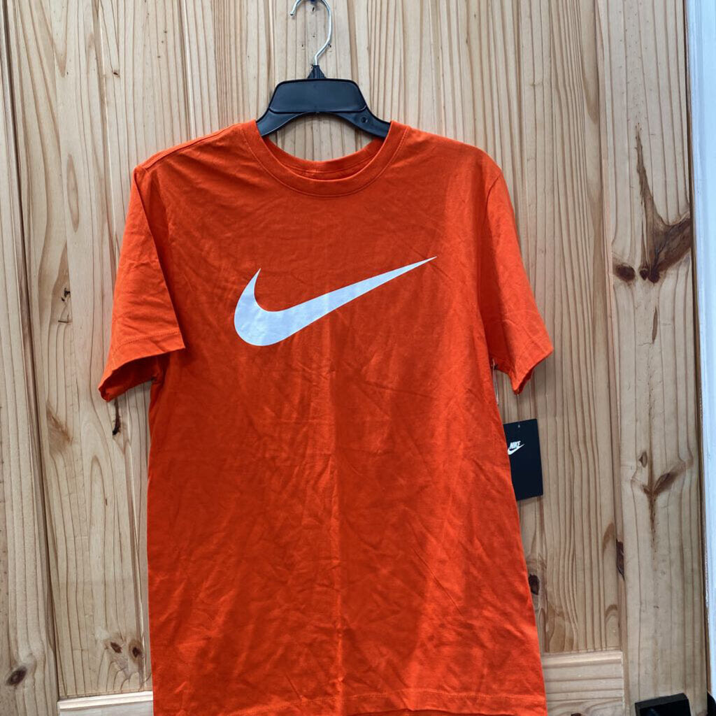 MENS NIKE SHIRT ORANGE/WHITE S NWT