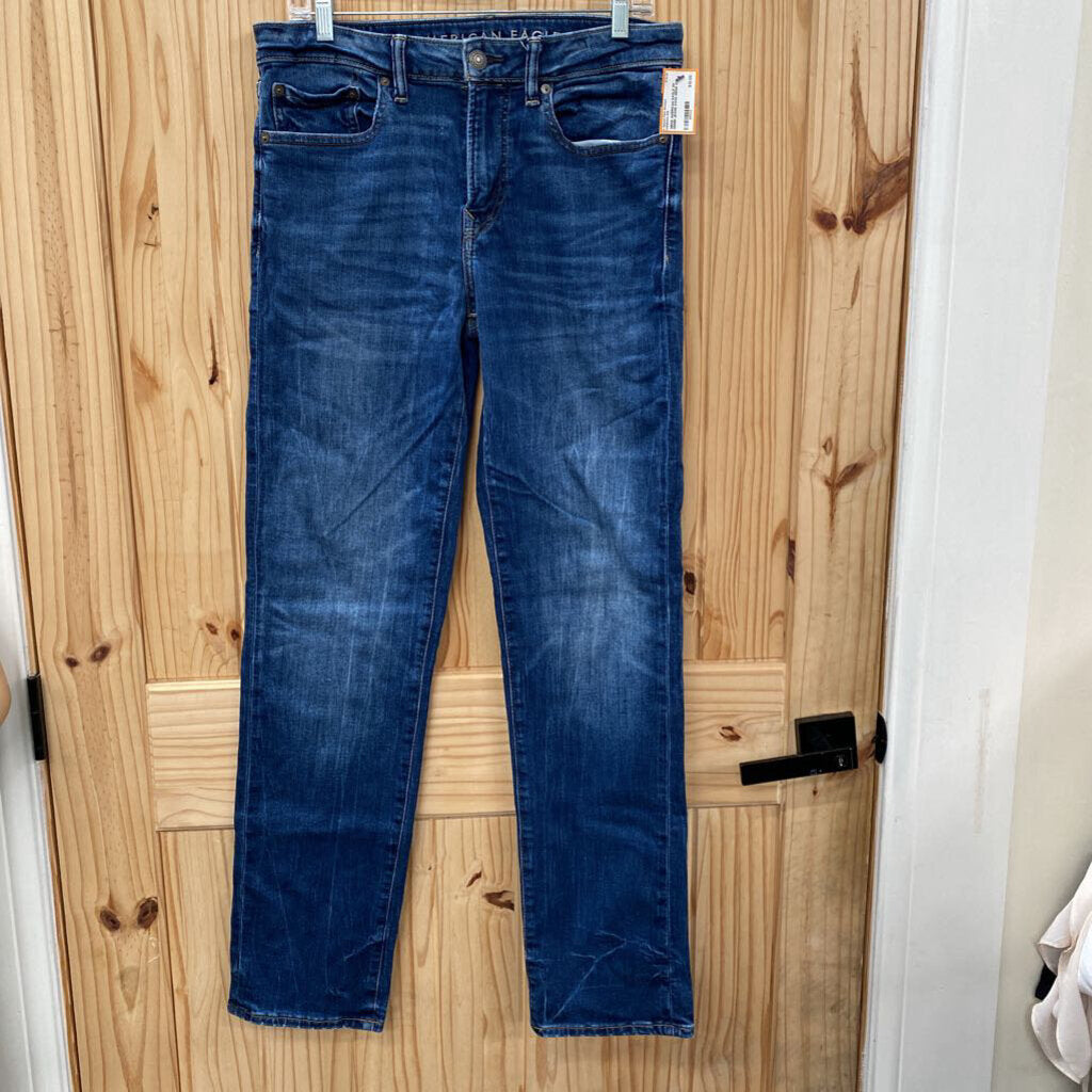 MENS AMERICAN EAGLE DK DENIM JEANS 31X34